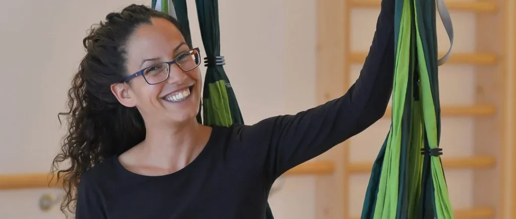 meet efi love light, yoga and aerial movement teacher, personal coach and founder of the althea trapeze