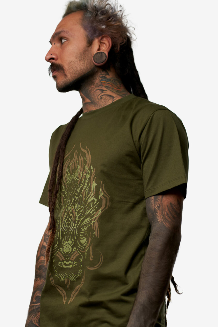inter-dim-being-green-t-shirt-for-men-alternative-fashion-and-festival-wear-avanyah-clothing