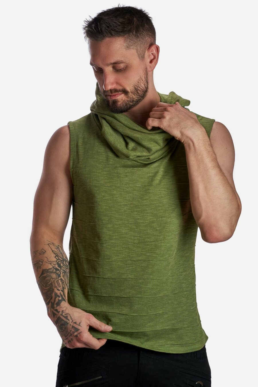 juno-hooded-altrernative-streetwear-tank-top-green-for-men-alternative-streetwear-and-festival-fashion-avanyah