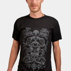 avanyah-clothing-mycelium-t-shirt-black-for-men-psychedelic-print-artwork