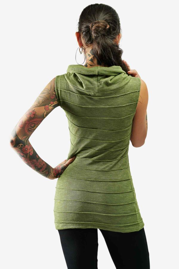 aurora-top-green-sleeveless-turtleneck-top-for-women-back-avanyah-clothing