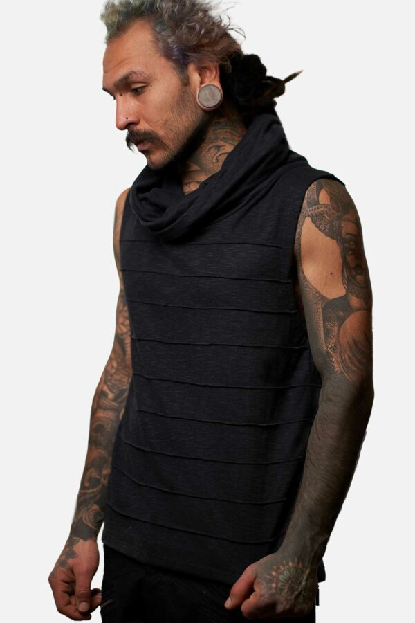 juno-hooded-altrernative-streetwear-tank-top-black-for-men-alternative-streetwear-and-festival-fashion-avanyah-clothing