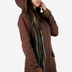 zola-thora-hoodie-brown-for-women-with-handmade-screen-print-alternative-streetwear-and-festival-fashion-avanyah-clothing