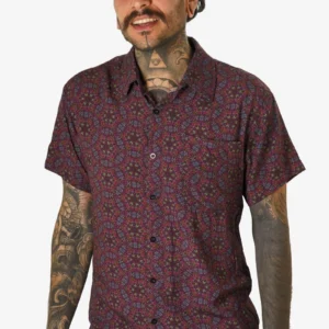 Psi-Fy button-up shirt for men by Avanyah – psychedelic fashion meets wearable art